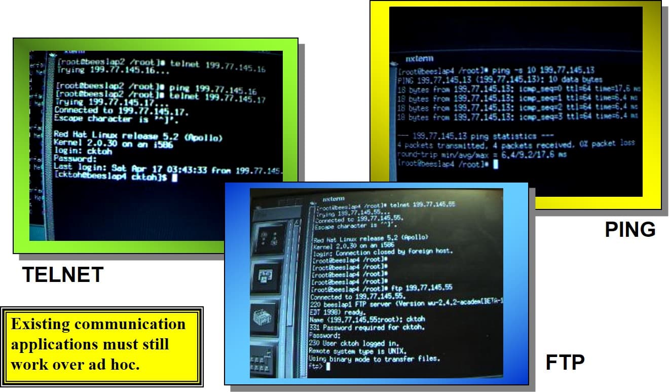 Ad hoc mobile applications